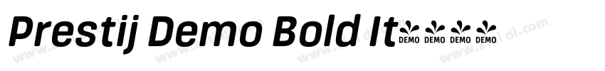 Prestij Demo Bold It字体转换